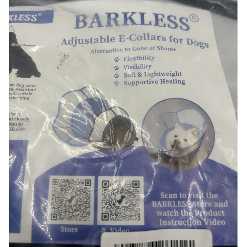 BARKLESS Adjustable Soft E-collars For‎ Dogs Alternative To Cones Of Shame